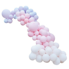 Kit arche ballons luxe rose et violet pastel