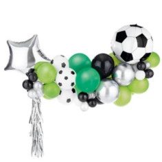 Kit arche de ballons football vert et noir