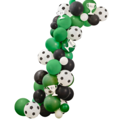 Arche de ballons de football vert