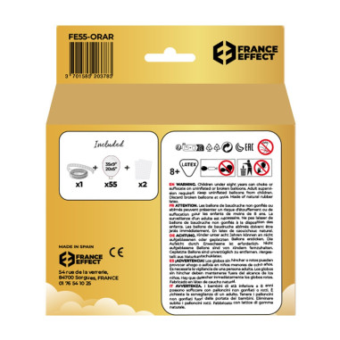 Kit arche de 55 ballons - MIX Doré,...