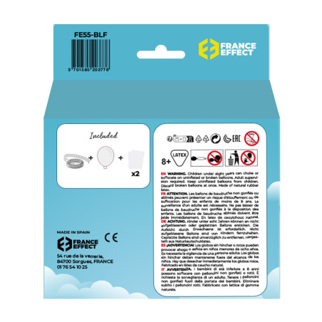 Arche de ballons bleu et blanc