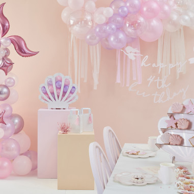 Kit Arche de ballons rose pastel,...