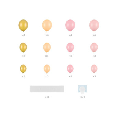 Arche de ballons avec cadre en forme...