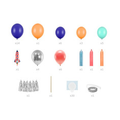 Kit arche de ballons de fusée 2