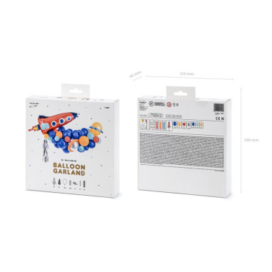 Arche de ballons - Fusée rouge 150 x...