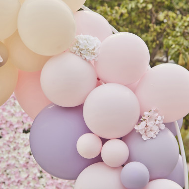 Kit arche ballons pastel hortensias Kit arche ballons pastel hortensias