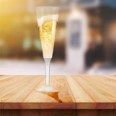 10 flûtes à champagne pied cristal...