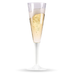 10 flûtes blanc réutilisables 2