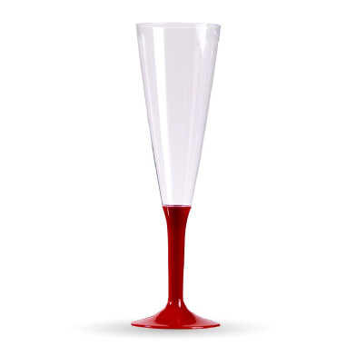 10 flûtes à champagne pied Bordeaux,...