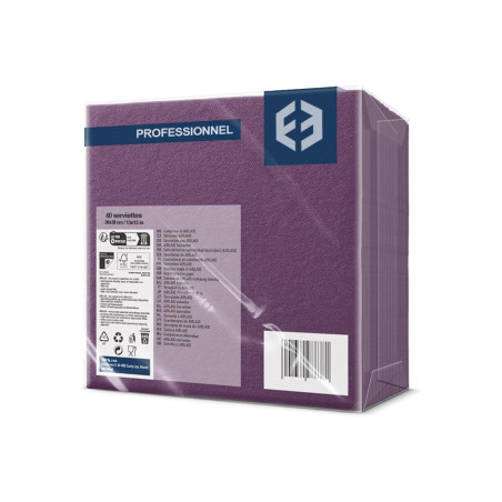 Pack de serviettes prune