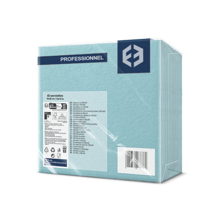 Pack de serviettes bleu clair