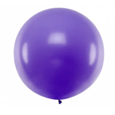 Ballon géant rond violet lavande - 1 mètre