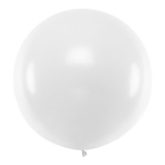 Ballon géant rond blanc - 1 mètre