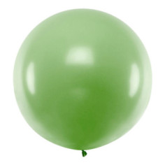 Ballon géant rond vert pastel - 1 mètre