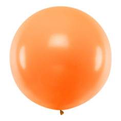 Ballon géant rond orange - 1 mètre