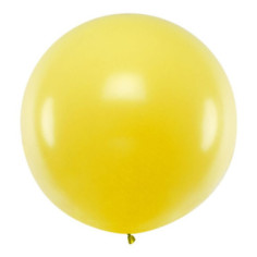 Ballon géant rond jaune - 1 mètre
