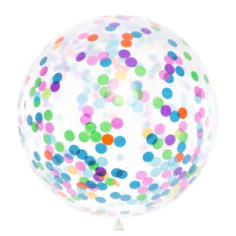 Ballon géant confettis 1 Mètre