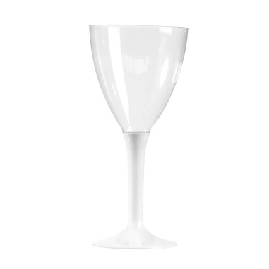 10 Verres à vin réutilisable - Pied...