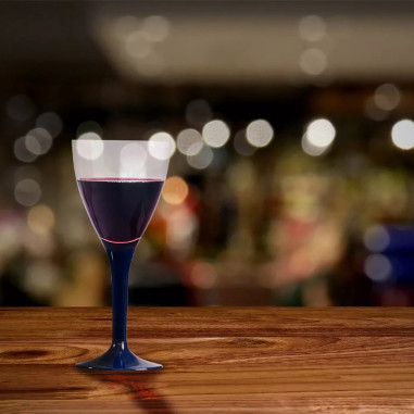 10 Verres à vin réutilisable - Pied...