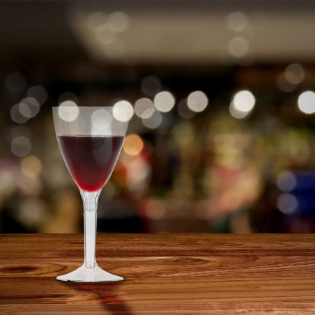 10 Verres à vin réutilisables cristal