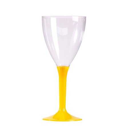 10 Verres à vin jaunes