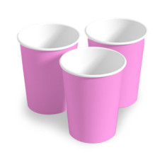 25 gobelets en carton Fuchsia - 20 CL