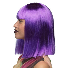 Perruque courte violette 2