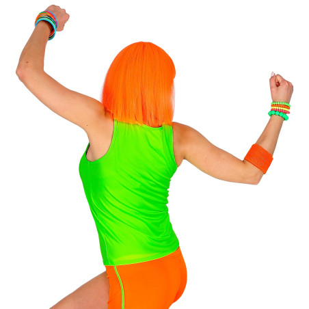 Débardeur vert Femme Fluo Éclair