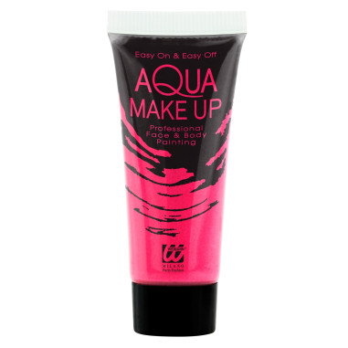 Tube maquillage rose fluo