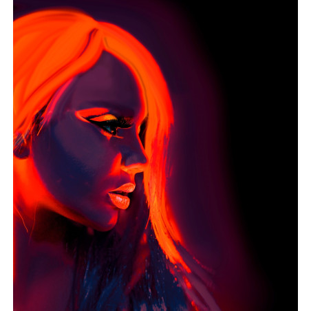 Tube maquillage orange