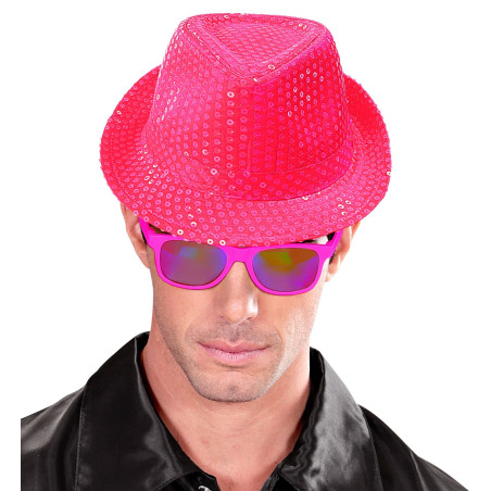 Chapeau à sequins rose