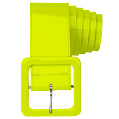 Ceinture large jaune fluo