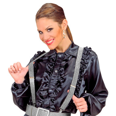 Bretelles argentées