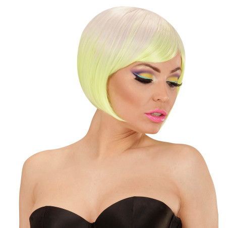 Perruque phosphorescente carré