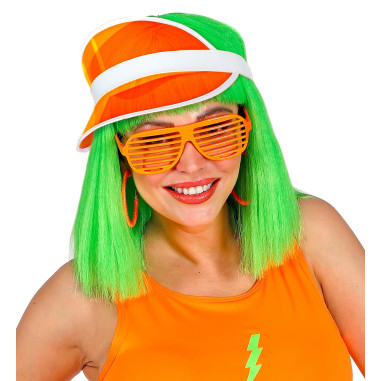 Casquette visière orange adulte
