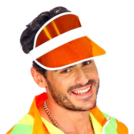 Casquette visière orange