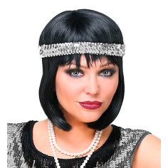 Bandeau à paillettes argent 2