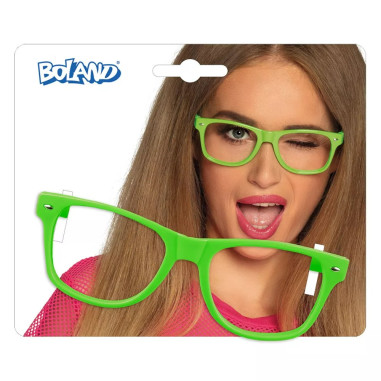 Lunettes vert Fluo sans verre Lunettes vert Fluo sans verre