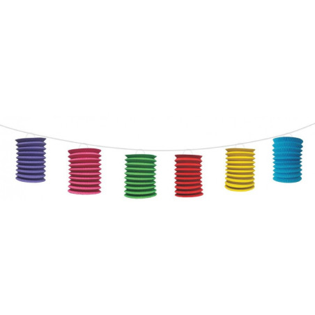 Guirlande multicolore de lampions