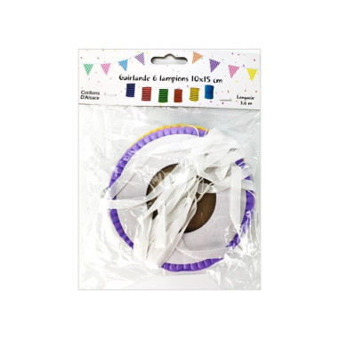 Guirlande multicolore de lampions