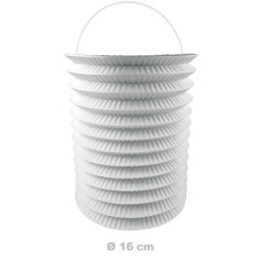 Lot de 12 Lampions 16 cm en papier blanc