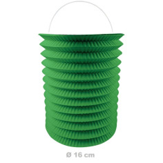 Lot de 12 Lampions 16 cm en papier vert