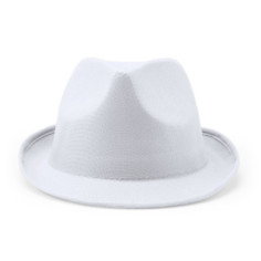 Chapeau blanc en polyester