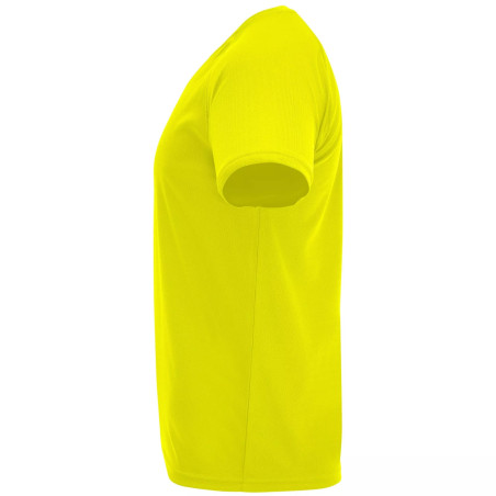 T-Shirt Fluo Jaune polyester