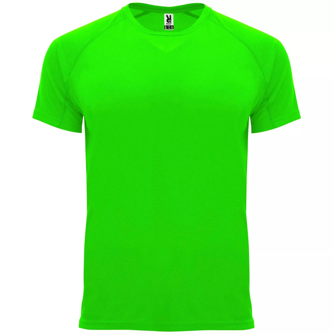 T Shirt mit Neon Grunen Mann Abend Fluo Farbe der Nacht