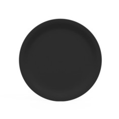 10 assiettes rondes noires...