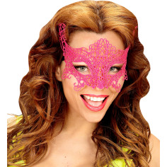 Loup jaune fluo en dentelle 2