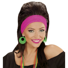 Boucles d'oreilles vertes fluo 2