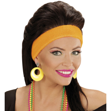 Boucles d'oreilles jaunes fluo