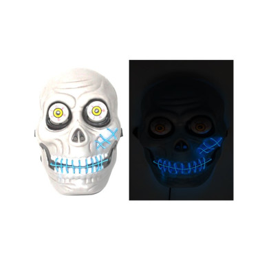 Masque LED tête de mort